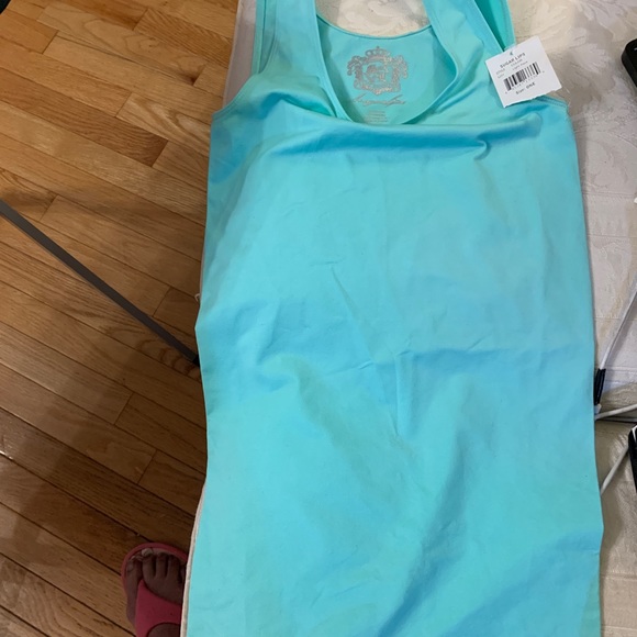 Sugar lips Tank top size 1 Juniors. Light aqua - Picture 5 of 5